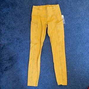 yellow lulu lemon leggings